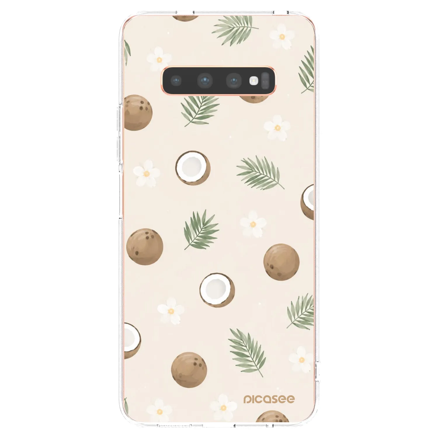 Picasee husă transparentă din silicon pentru Samsung Galaxy S10 Plus G975 - Coconut Breeze