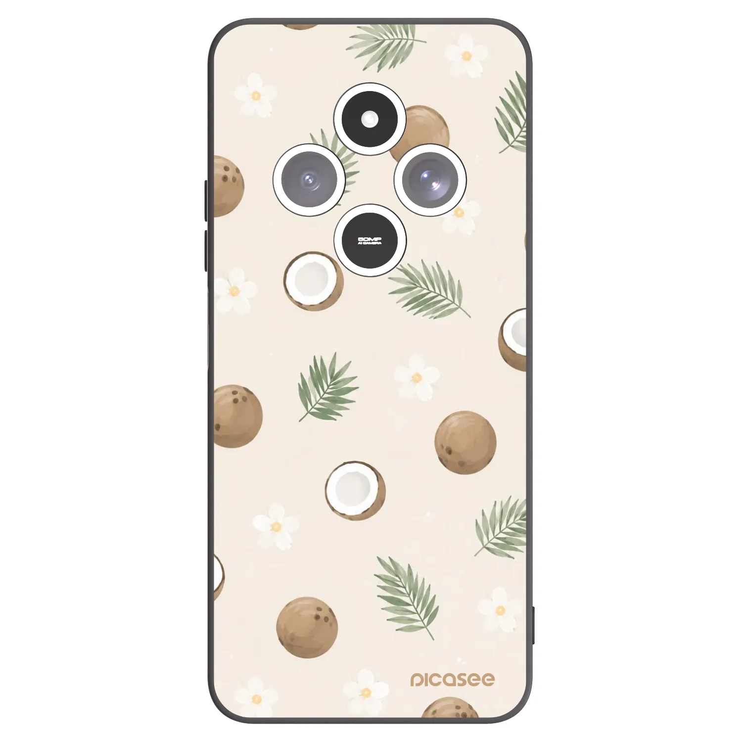 Picasee husă neagră din silicon pentru Xiaomi Redmi 14C - Coconut Breeze
