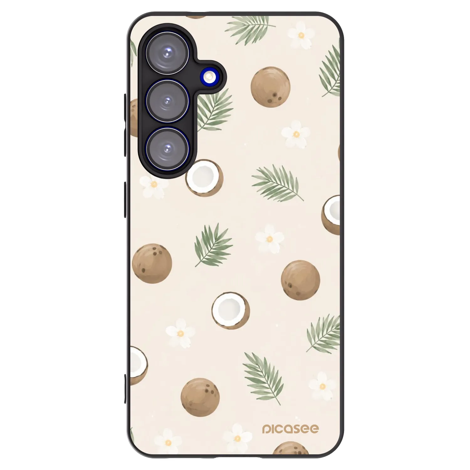 Picasee husă neagră din silicon pentru Samsung Galaxy S25 5G - Coconut Breeze