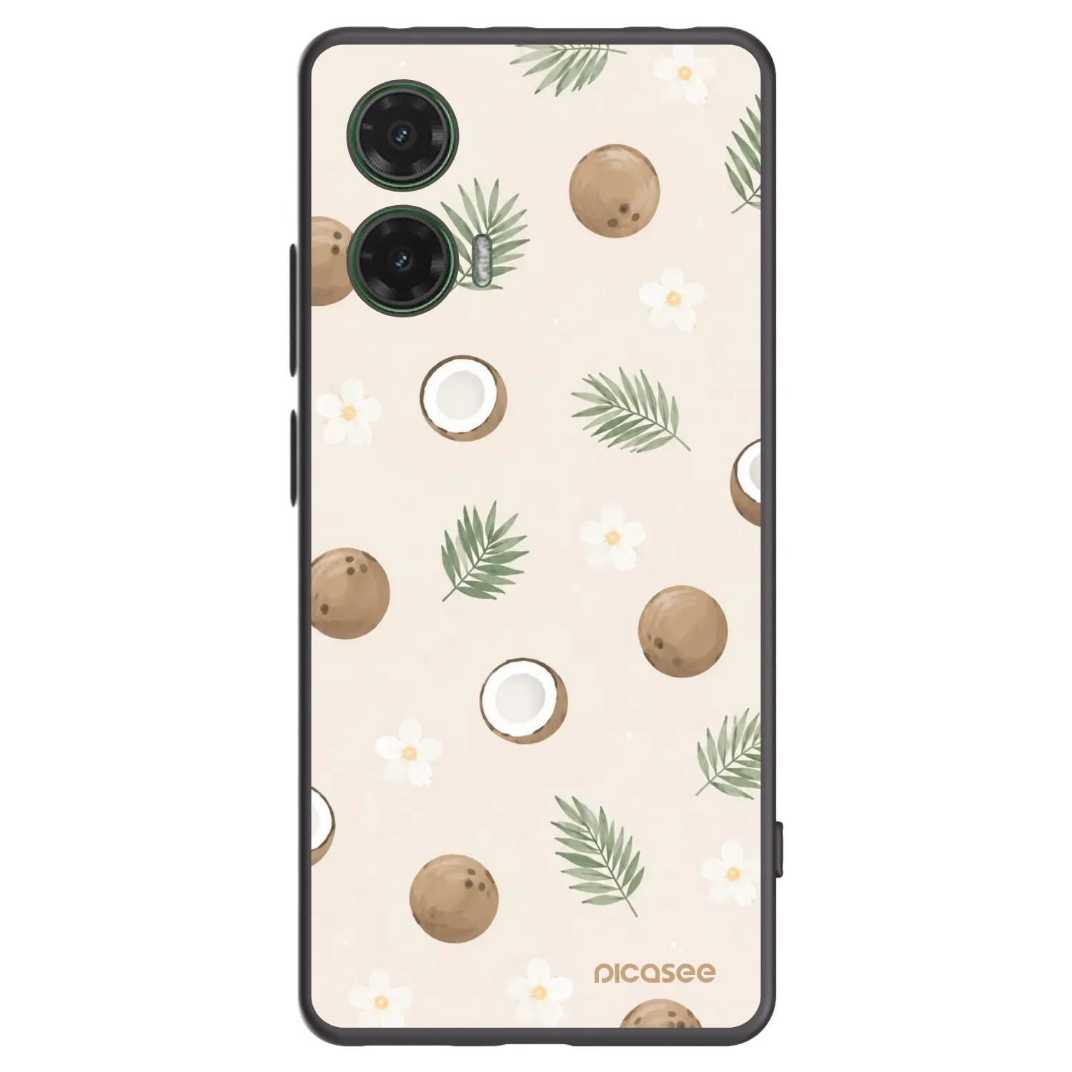 Picasee husă neagră din silicon pentru Motorola Moto G35 5G - Coconut Breeze