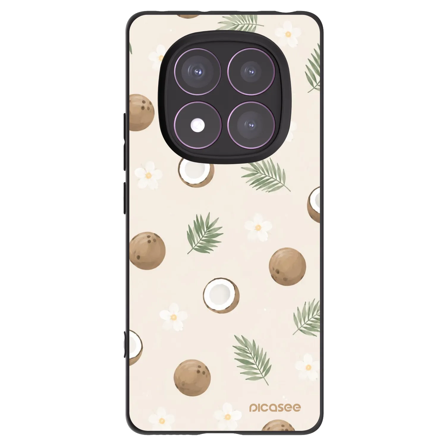 Picasee husă neagră din silicon pentru Xiaomi Redmi Note 14 Pro 4G - Coconut Breeze