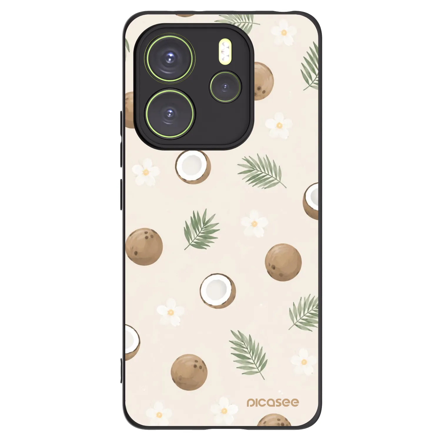 Picasee husă neagră din silicon pentru Xiaomi Redmi Note 14 4G - Coconut Breeze
