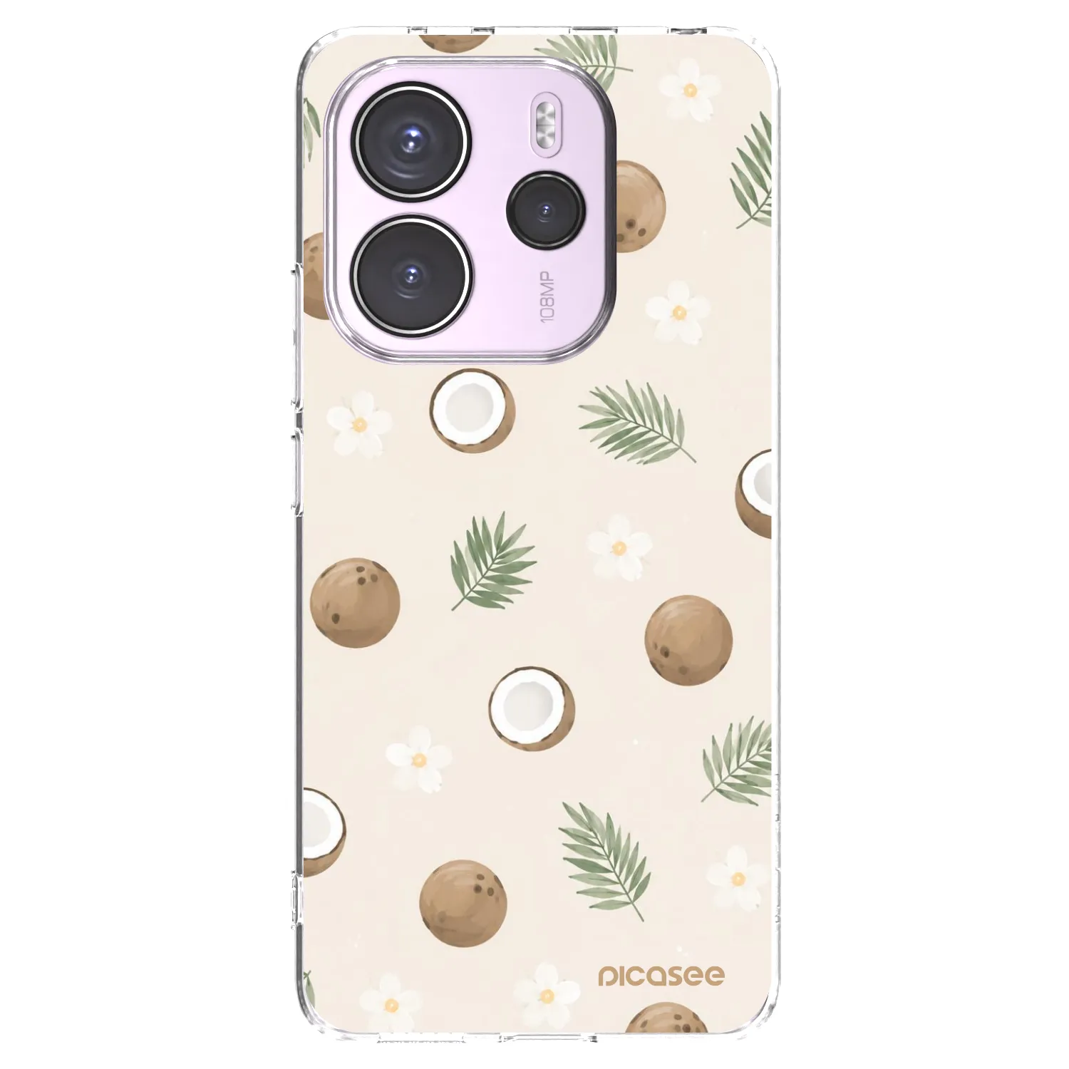 Picasee husă transparentă din silicon pentru Xiaomi Redmi Note 14 4G - Coconut Breeze