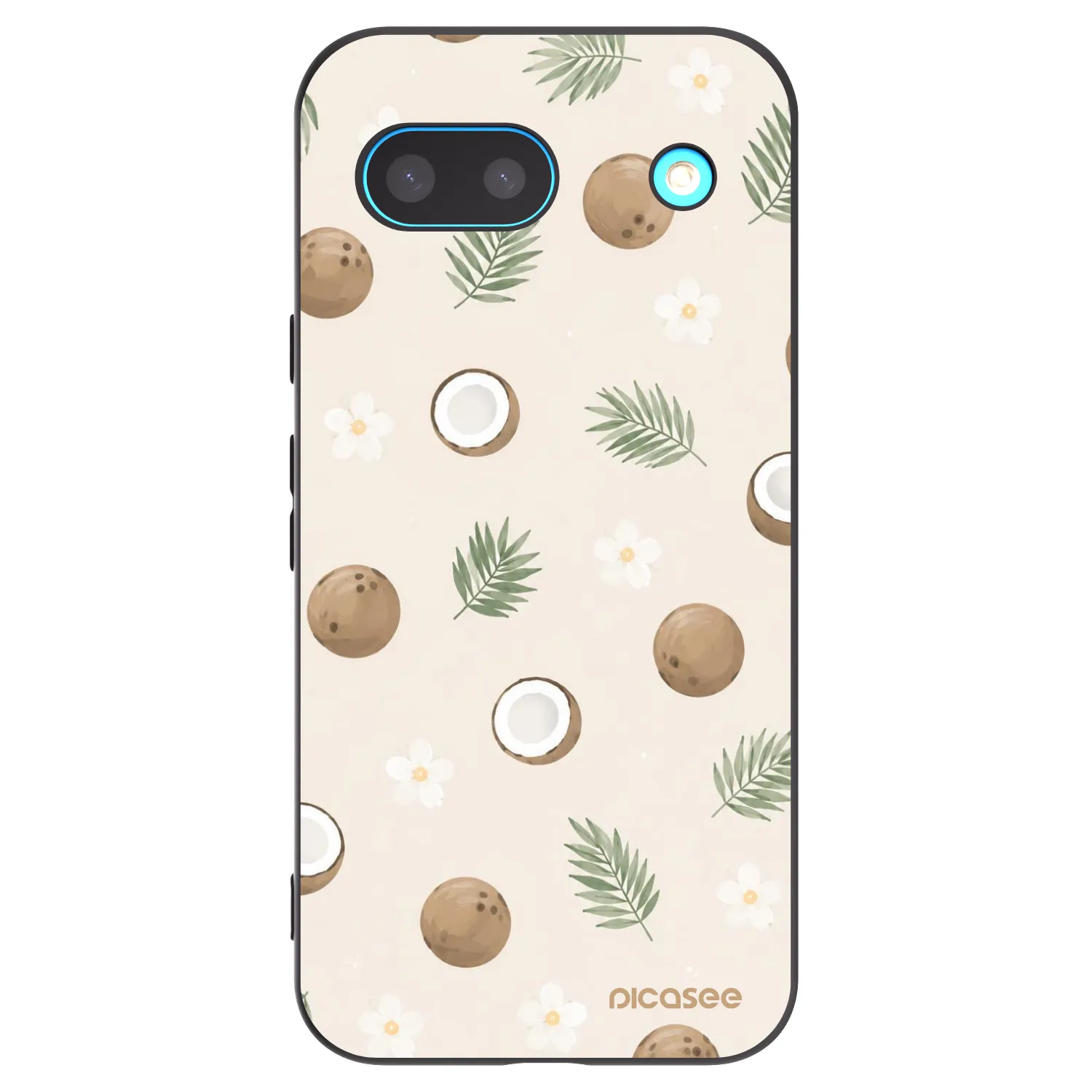 Picasee husă neagră din silicon pentru Google Pixel 8a - Coconut Breeze