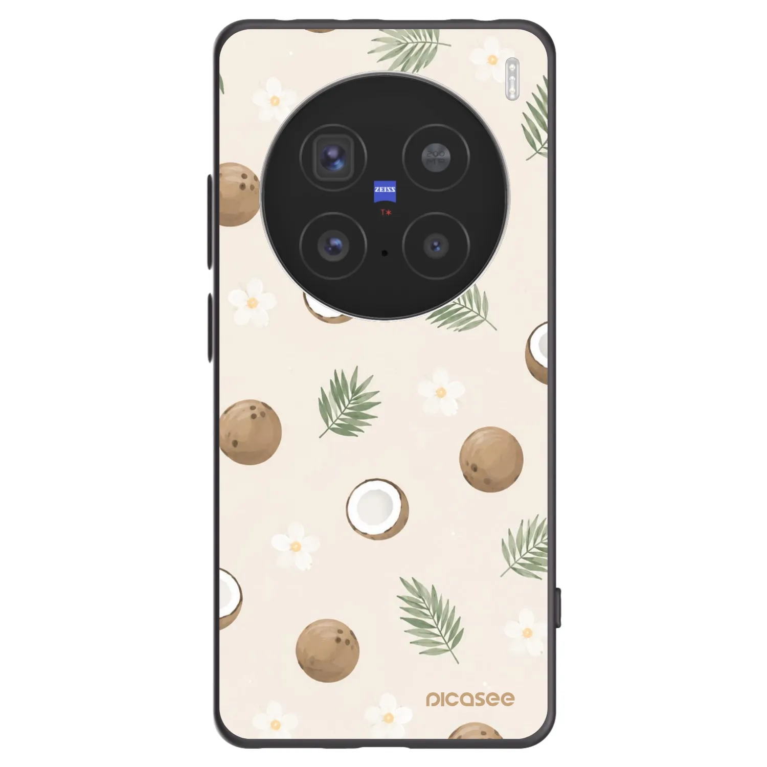 Picasee husă neagră din silicon pentru Vivo X200 Pro - Coconut Breeze