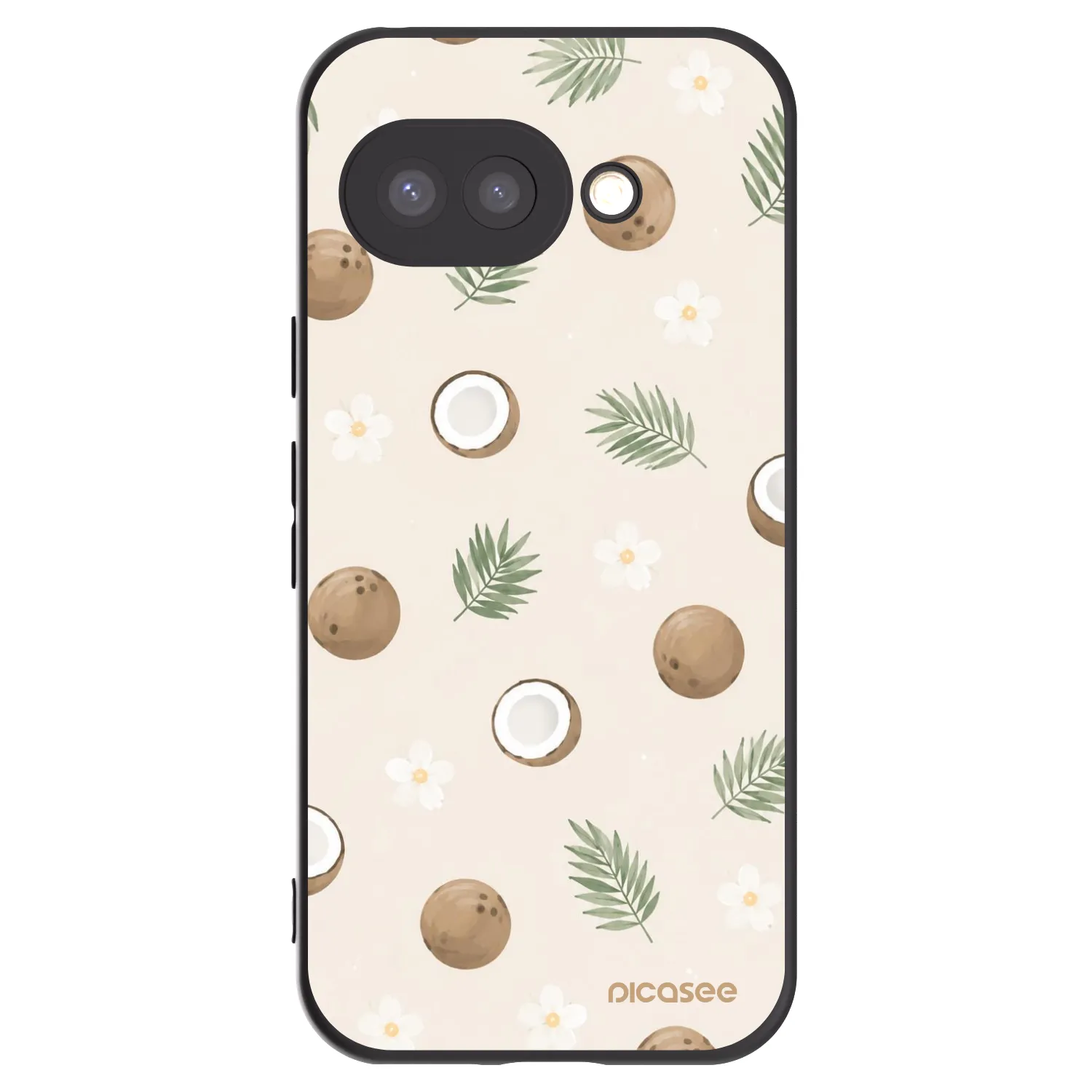 Picasee husă neagră din silicon pentru Google Pixel 9a - Coconut Breeze