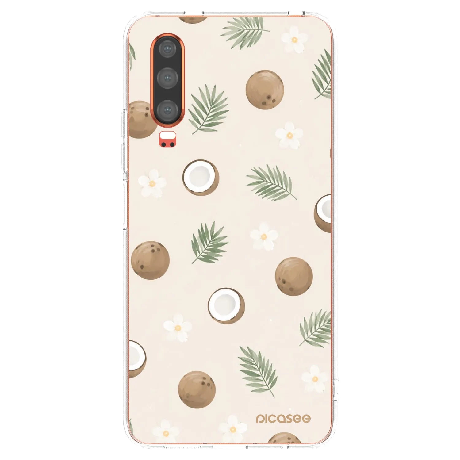 Picasee husă transparentă din silicon pentru Huawei P30 - Coconut Breeze