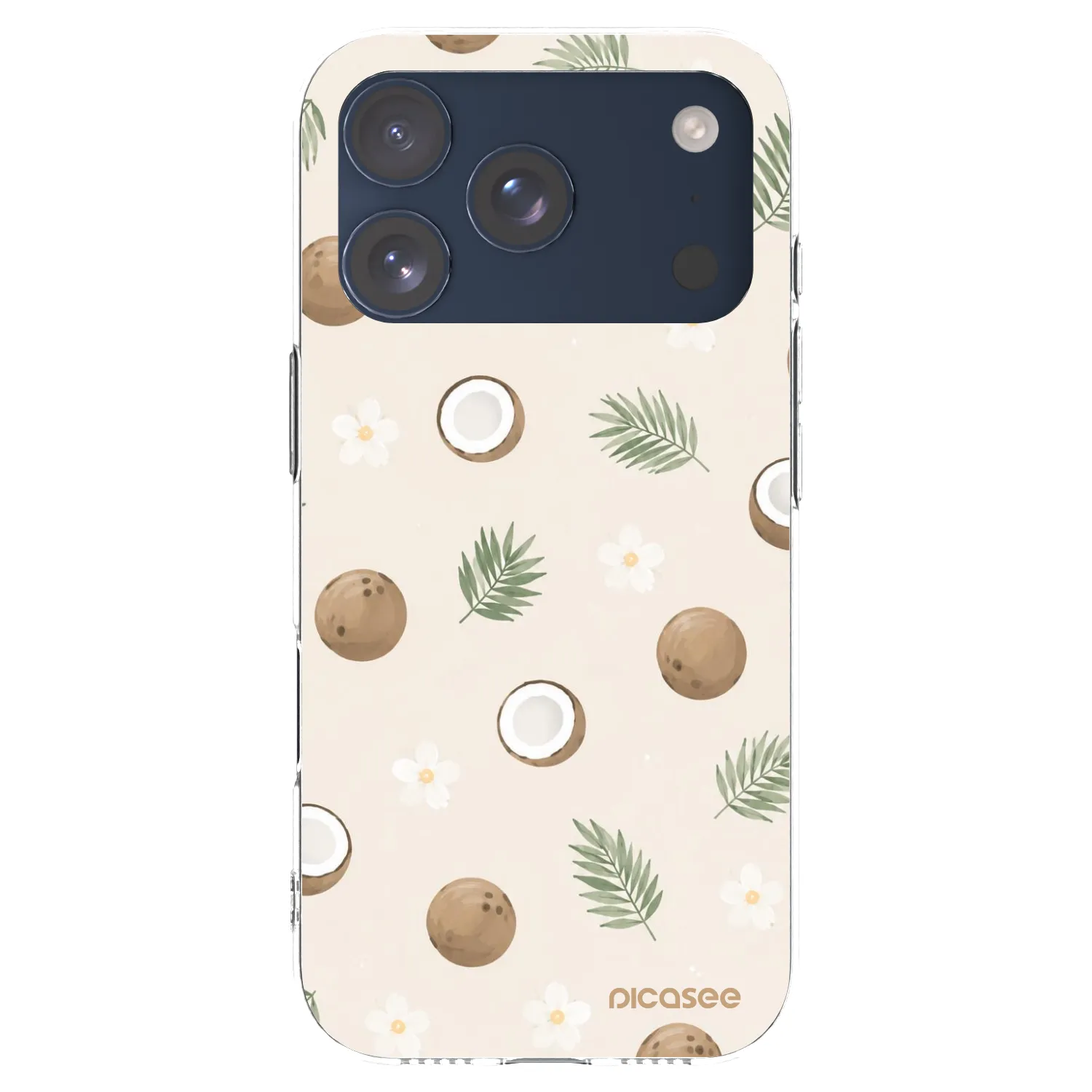 Picasee husă transparentă din silicon pentru Apple iPhone 17 Pro - Coconut Breeze