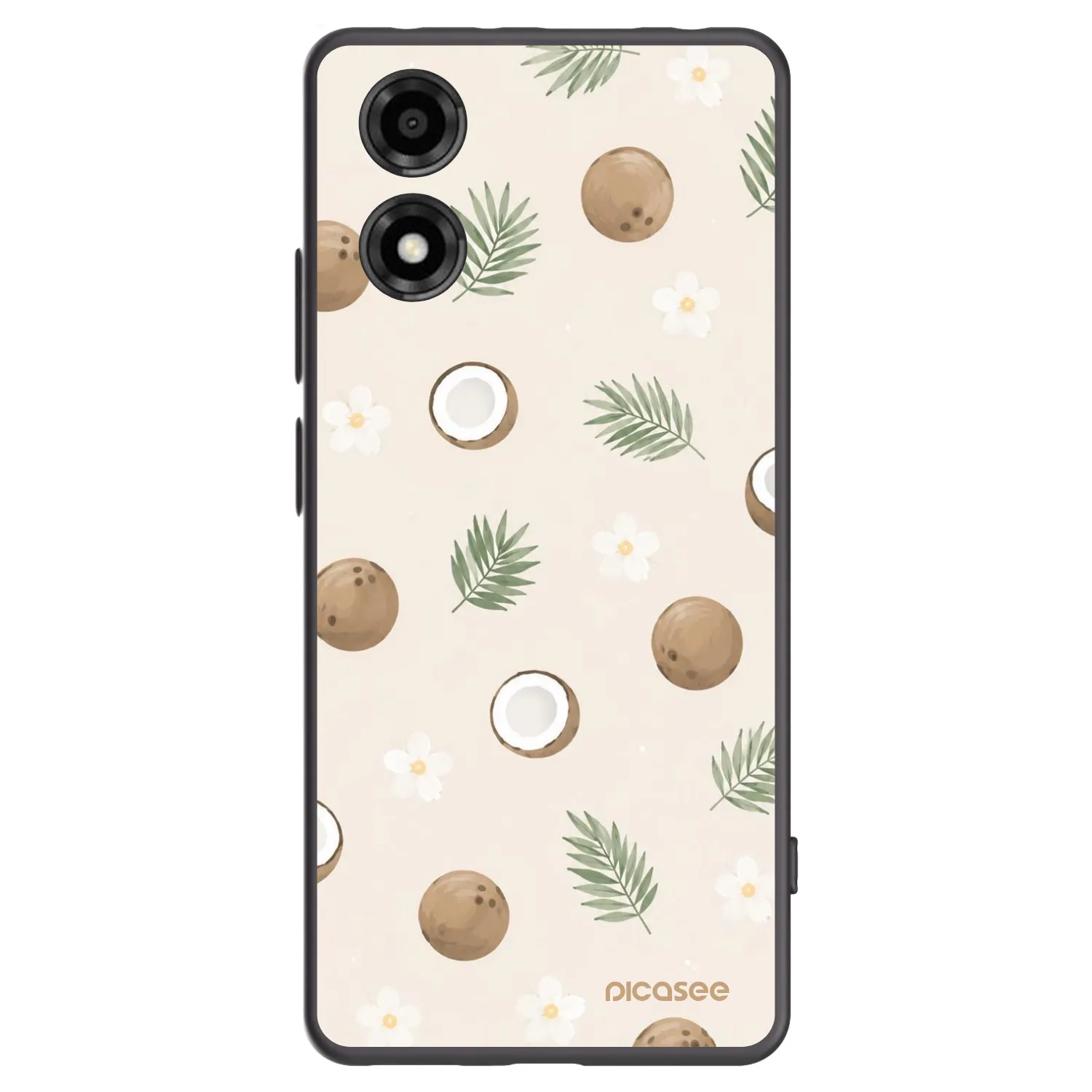 Picasee husă neagră din silicon pentru Motorola Moto E14 - Coconut Breeze
