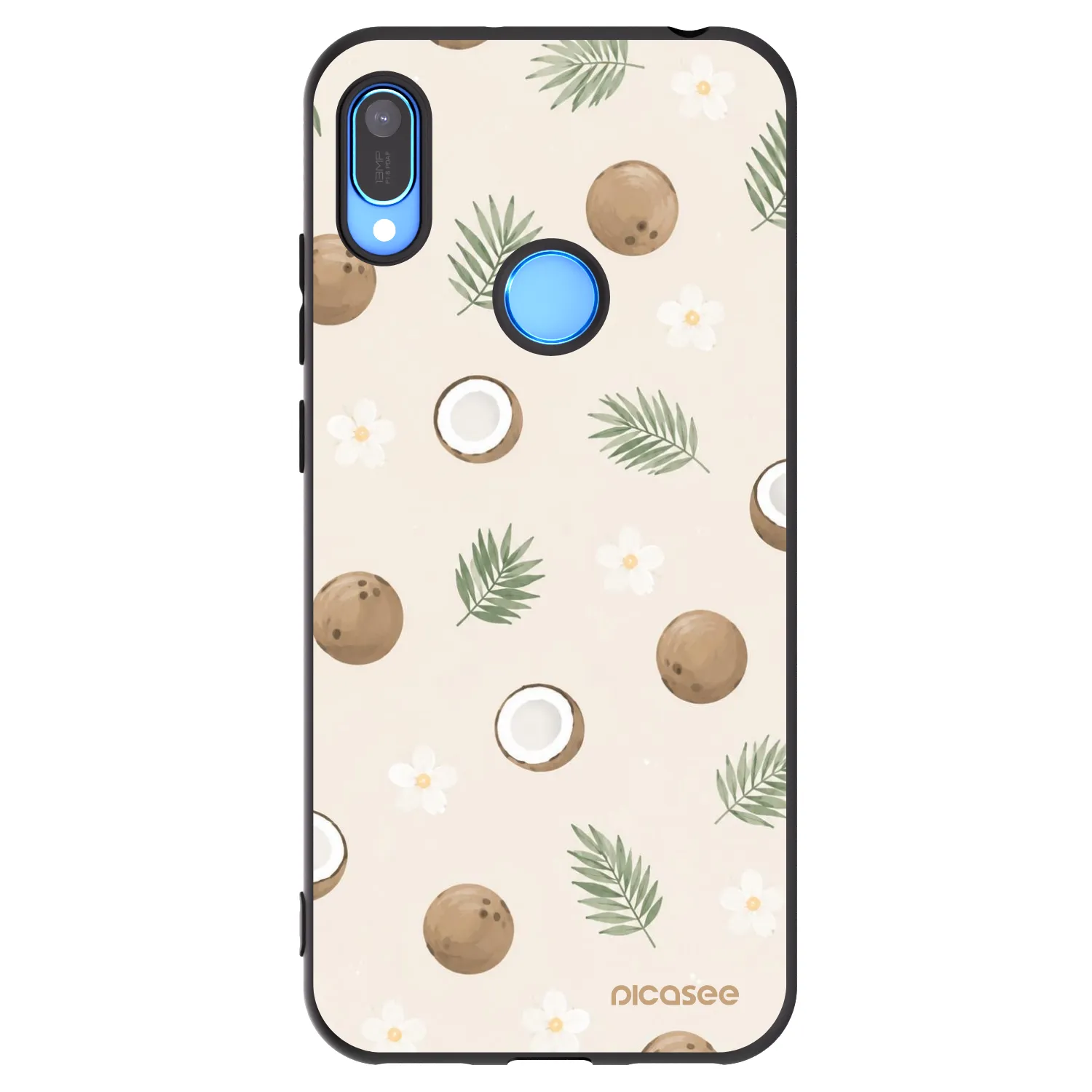 Picasee husă neagră din silicon pentru Huawei Y6 2019 - Coconut Breeze