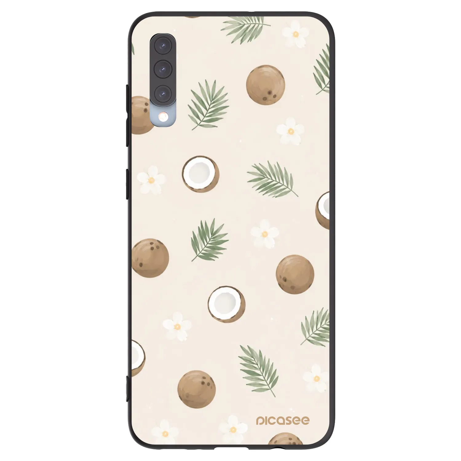 Picasee husă neagră din silicon pentru Samsung Galaxy A70 A705F - Coconut Breeze