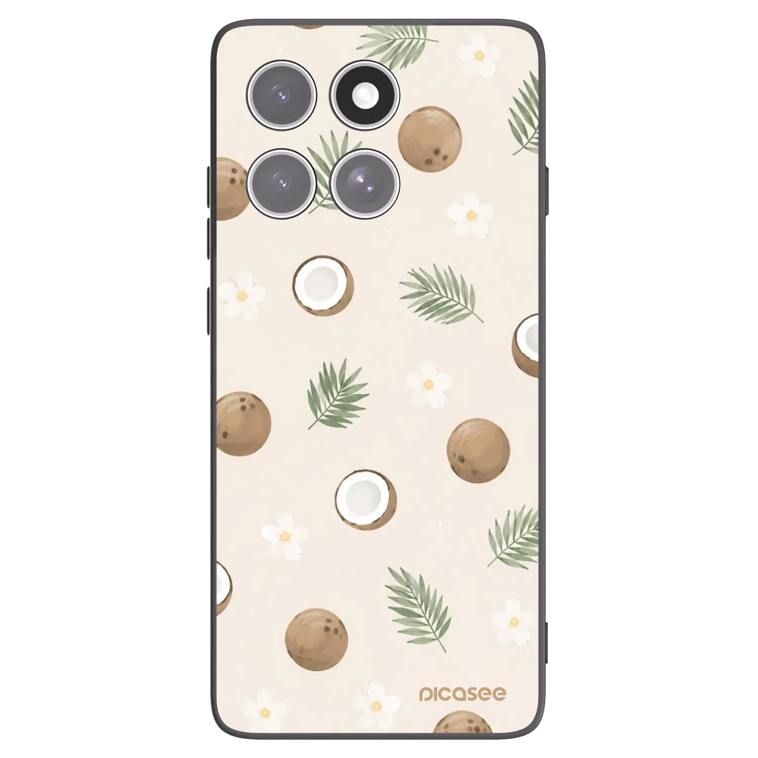 Picasee husă neagră din silicon pentru Motorola Edge 60 Pro - Coconut Breeze