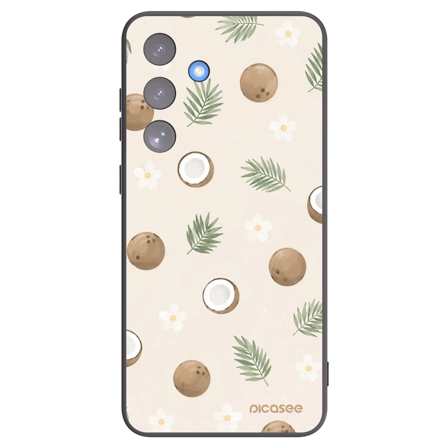 Picasee husă neagră din silicon pentru Samsung Galaxy S25 FE 5G - Coconut Breeze