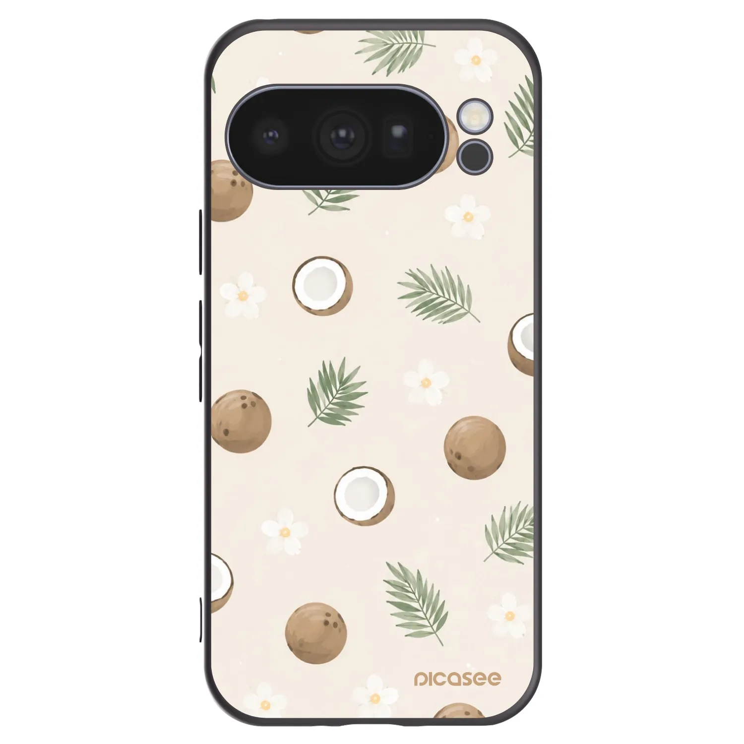 Picasee husă neagră din silicon pentru Google Pixel 10 Pro - Coconut Breeze