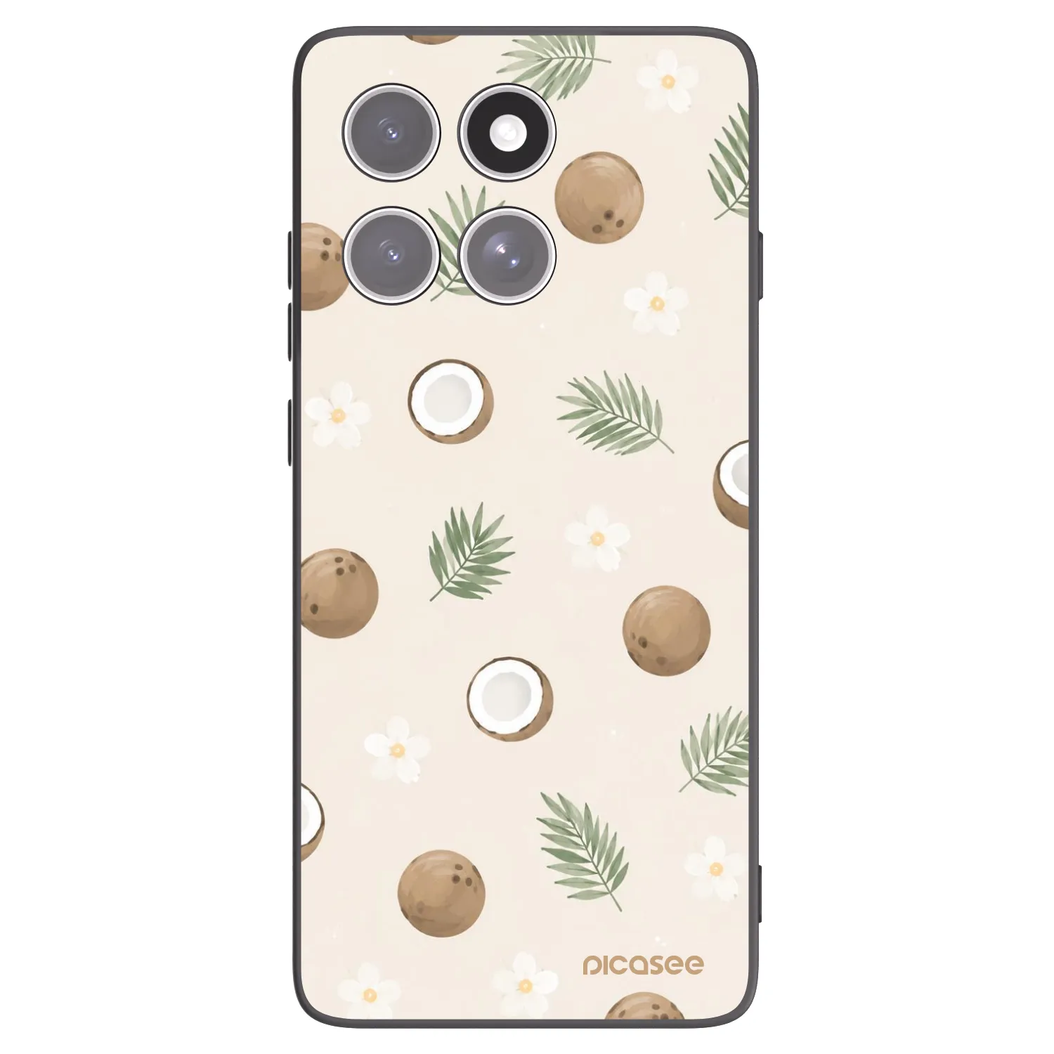 Picasee husă neagră din silicon pentru Motorola Edge 60 Fusion - Coconut Breeze