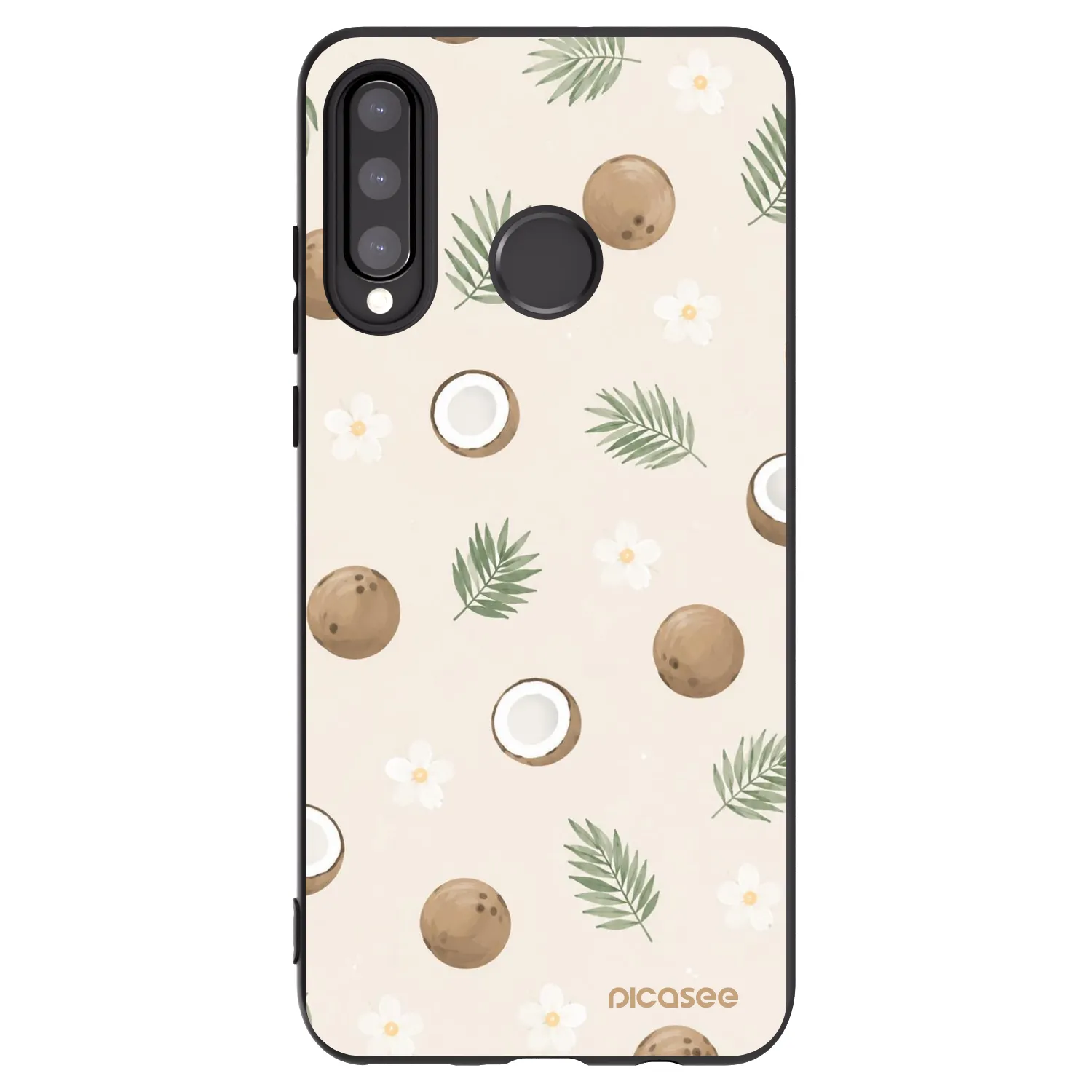 Picasee husă neagră din silicon pentru Huawei P30 Lite - Coconut Breeze