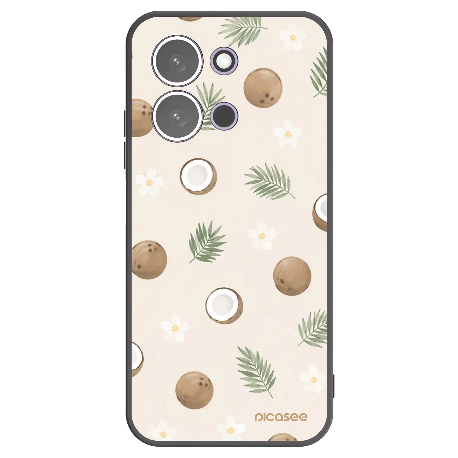 Picasee husă neagră din silicon pentru Xiaomi Redmi 15C 5G - Coconut Breeze