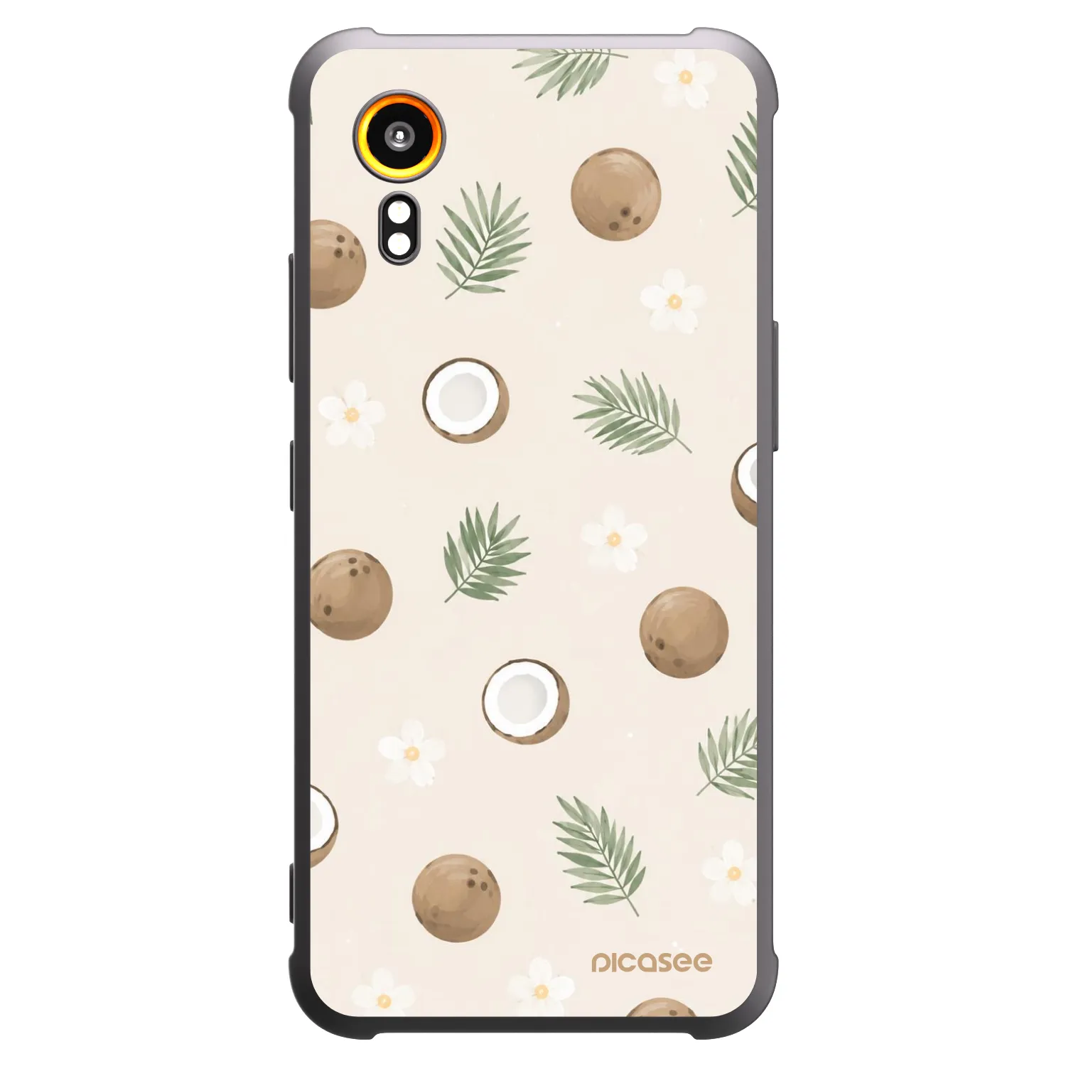 Picasee husă neagră din silicon pentru Samsung Galaxy Xcover 7 - Coconut Breeze