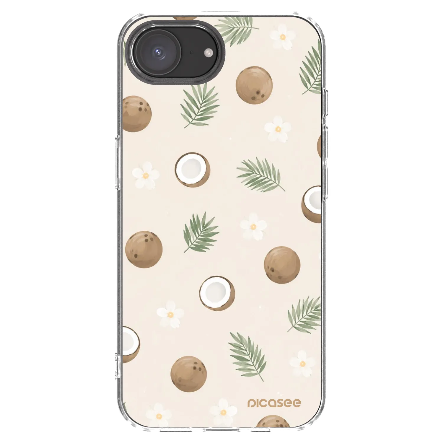 Picasee husă transparentă din silicon pentru Apple iPhone 17e - Coconut Breeze