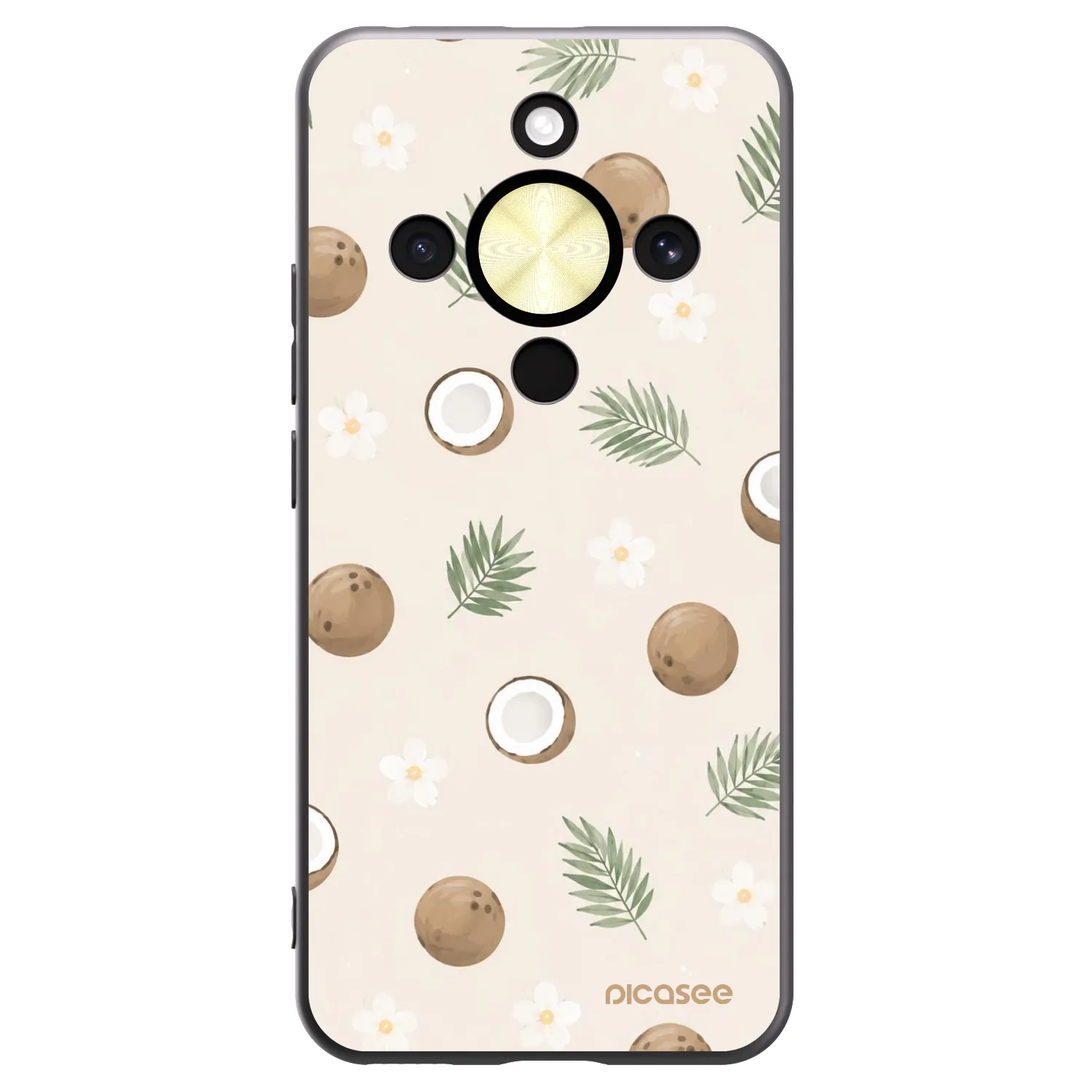 Picasee husă neagră din silicon pentru Honor Magic8 Lite 5G - Coconut Breeze