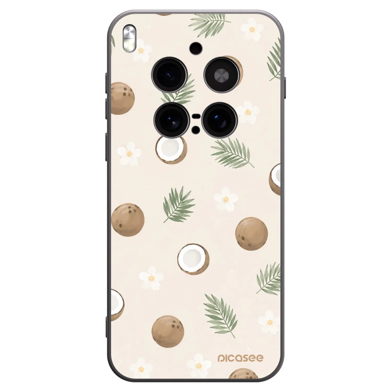 Picasee husă neagră din silicon pentru Vivo X300 Pro - Coconut Breeze