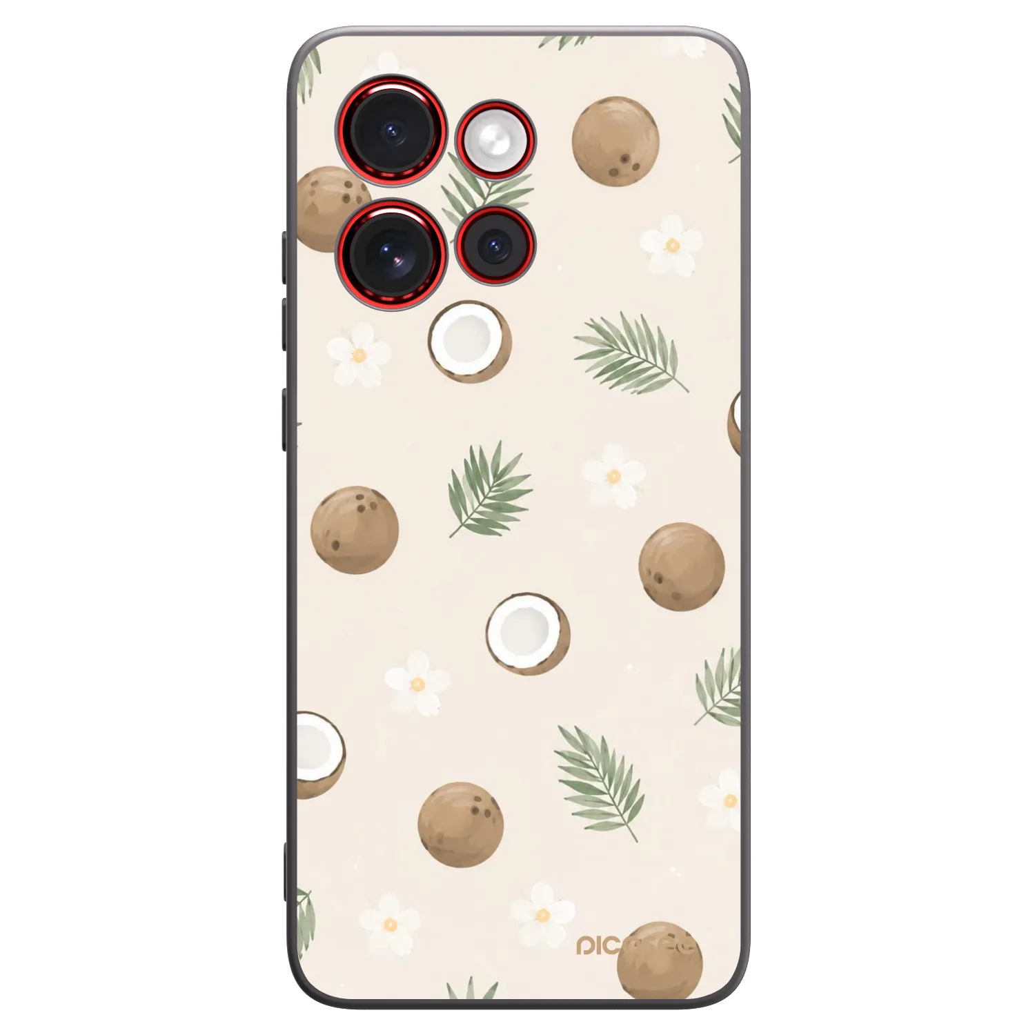 Picasee husă neagră din silicon pentru Motorola Edge 60 Neo 5G - Coconut Breeze