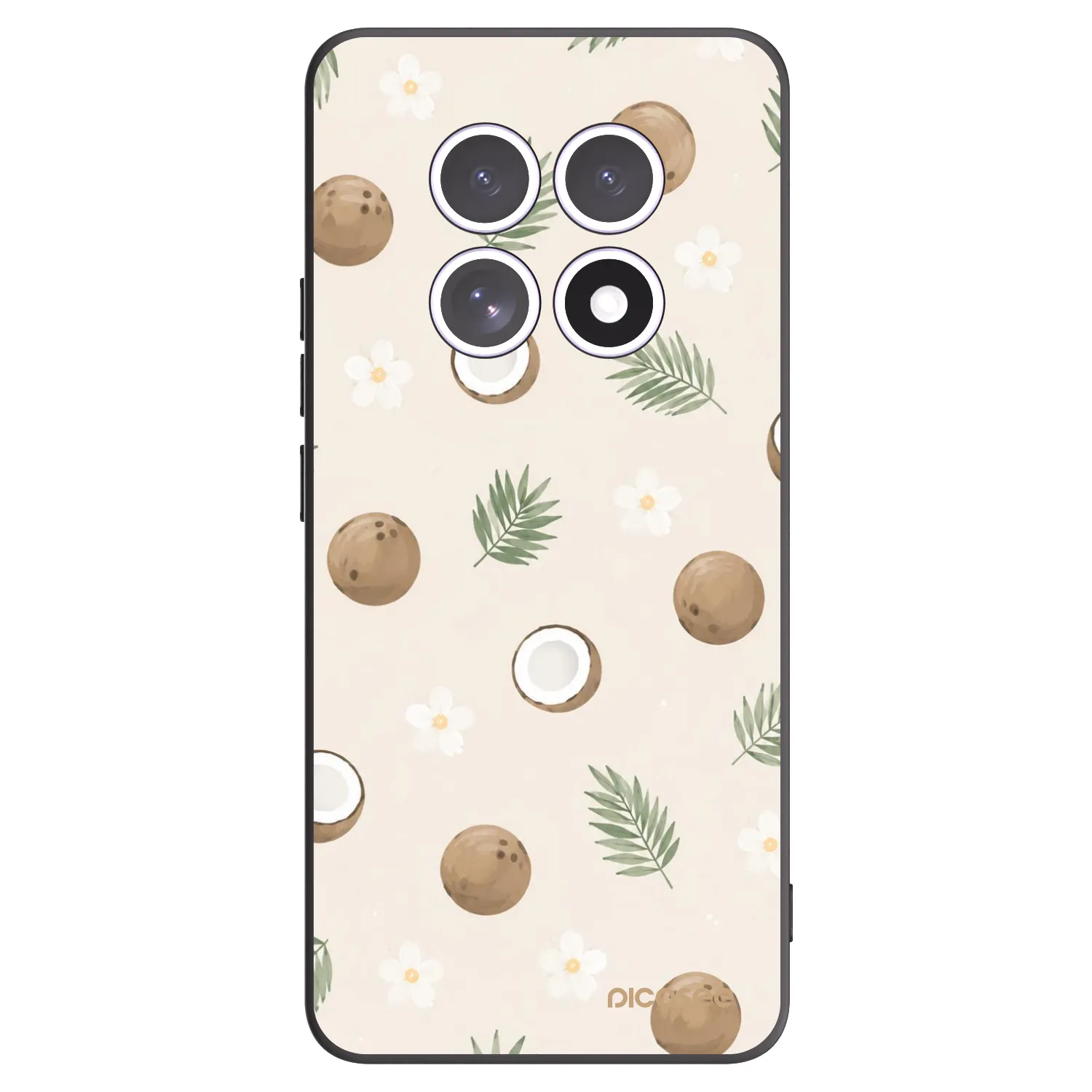 Picasee husă neagră din silicon pentru Xiaomi Redmi Note 15 5G - Coconut Breeze