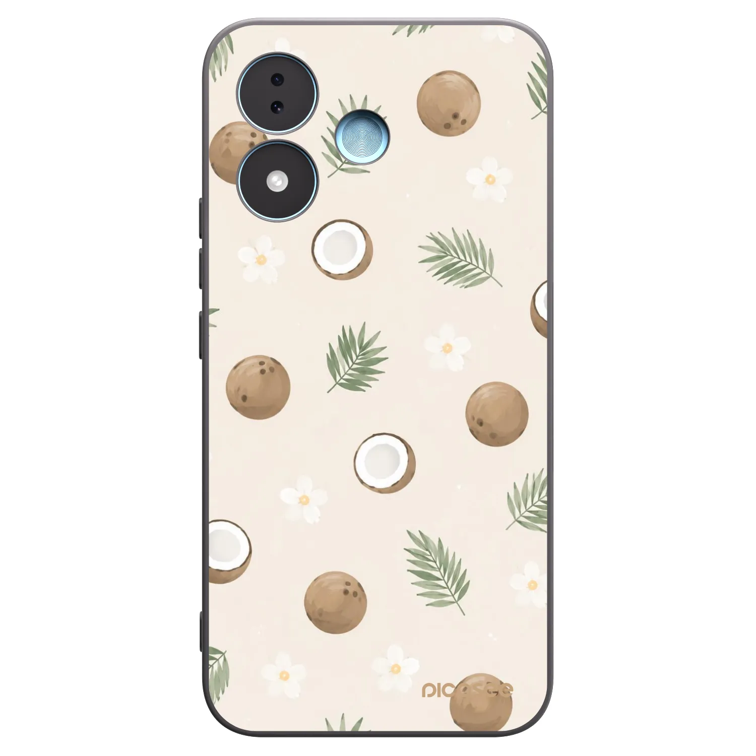 Picasee husă neagră din silicon pentru Xiaomi Redmi Note 17 5G - Coconut Breeze