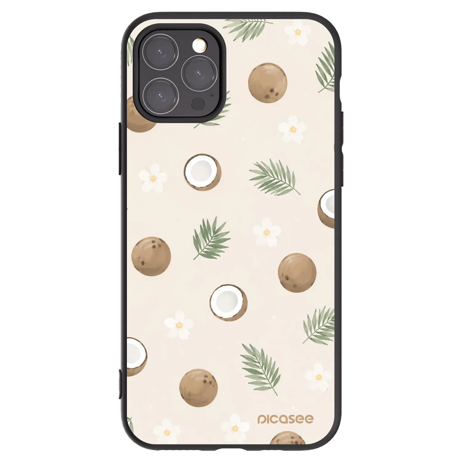 Picasee husă neagră din silicon pentru Apple iPhone 11 Pro - Coconut Breeze