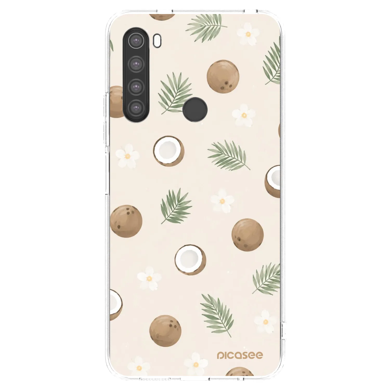 Picasee husă transparentă din silicon pentru Xiaomi Redmi Note 8 - Coconut Breeze