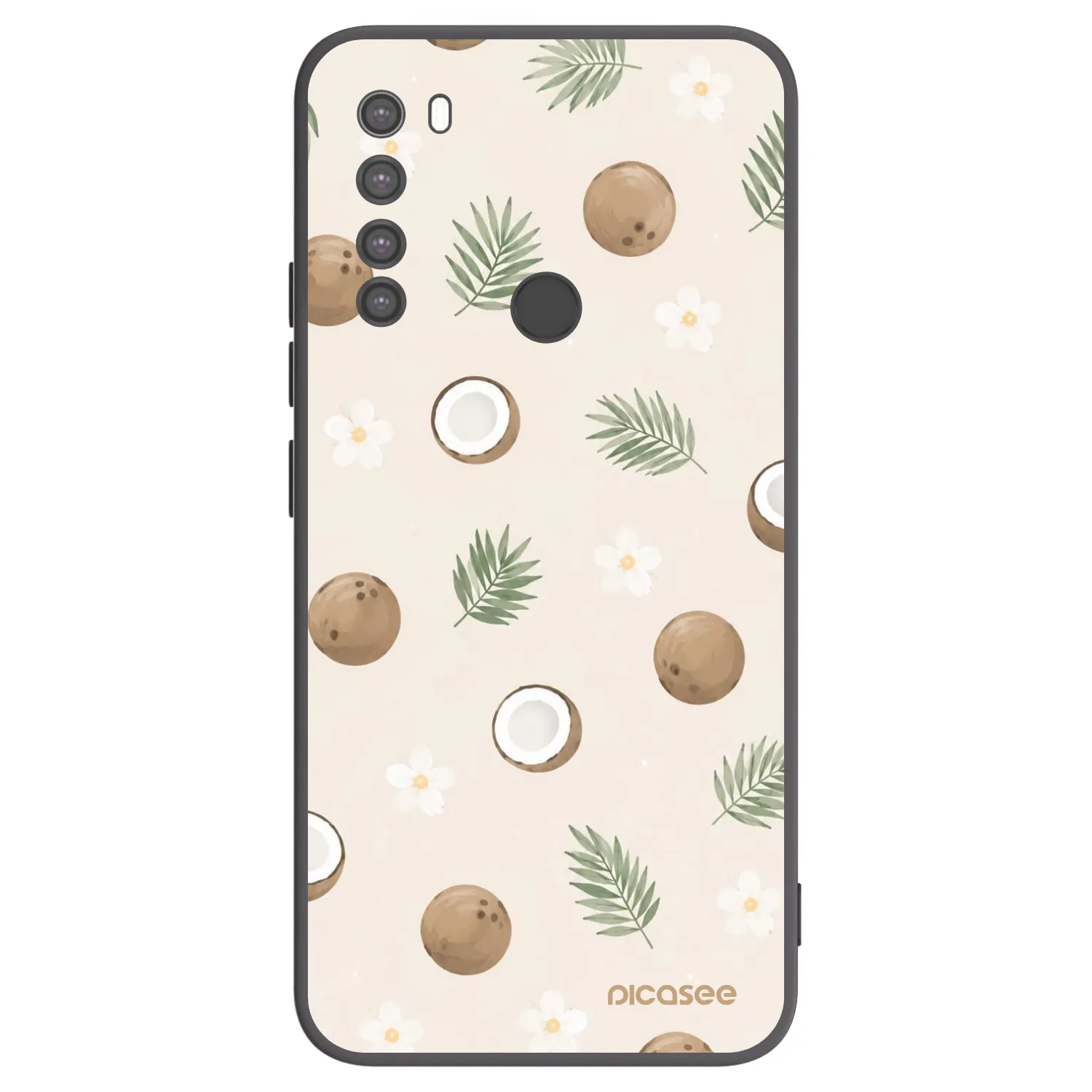 Picasee husă neagră din silicon pentru Xiaomi Redmi Note 8 - Coconut Breeze