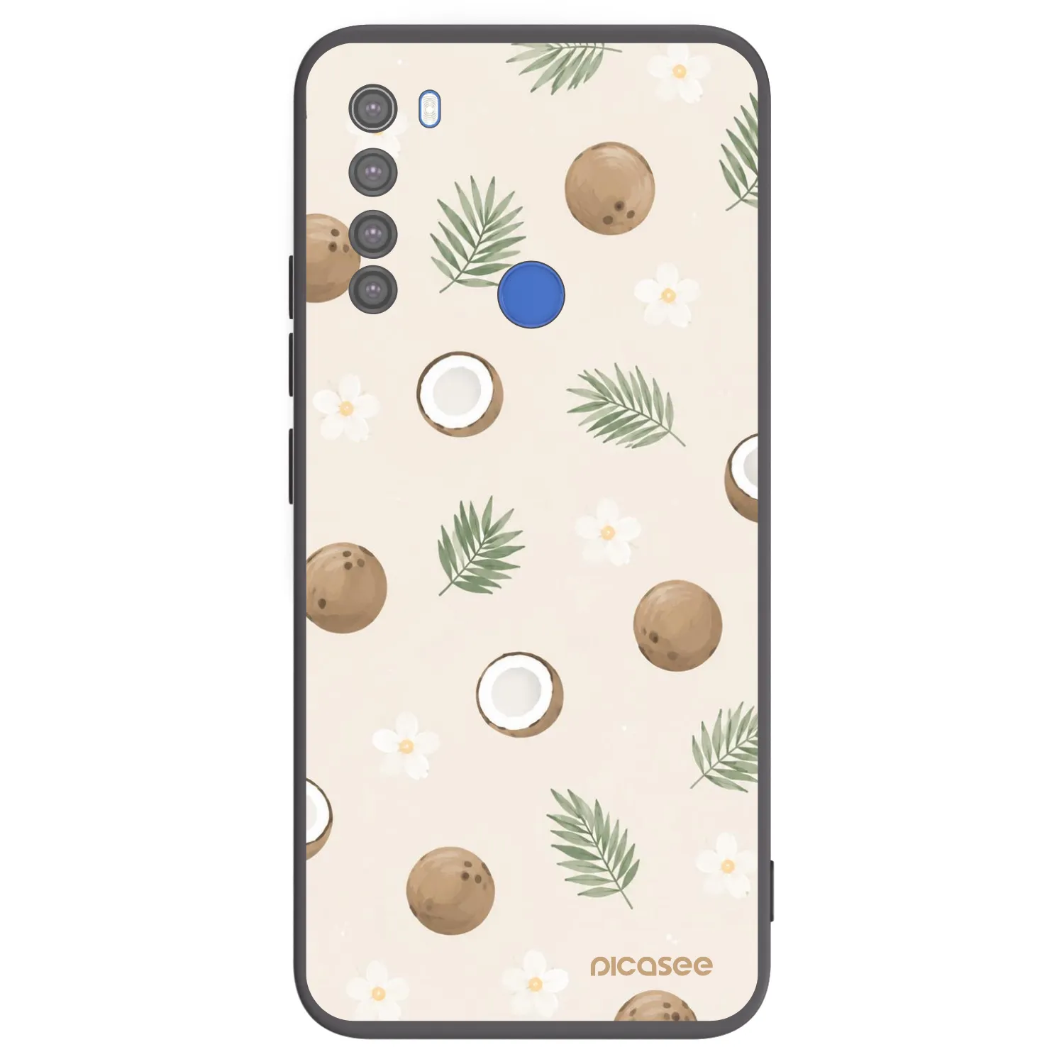 Picasee husă neagră din silicon pentru Xiaomi Redmi Note 8T - Coconut Breeze