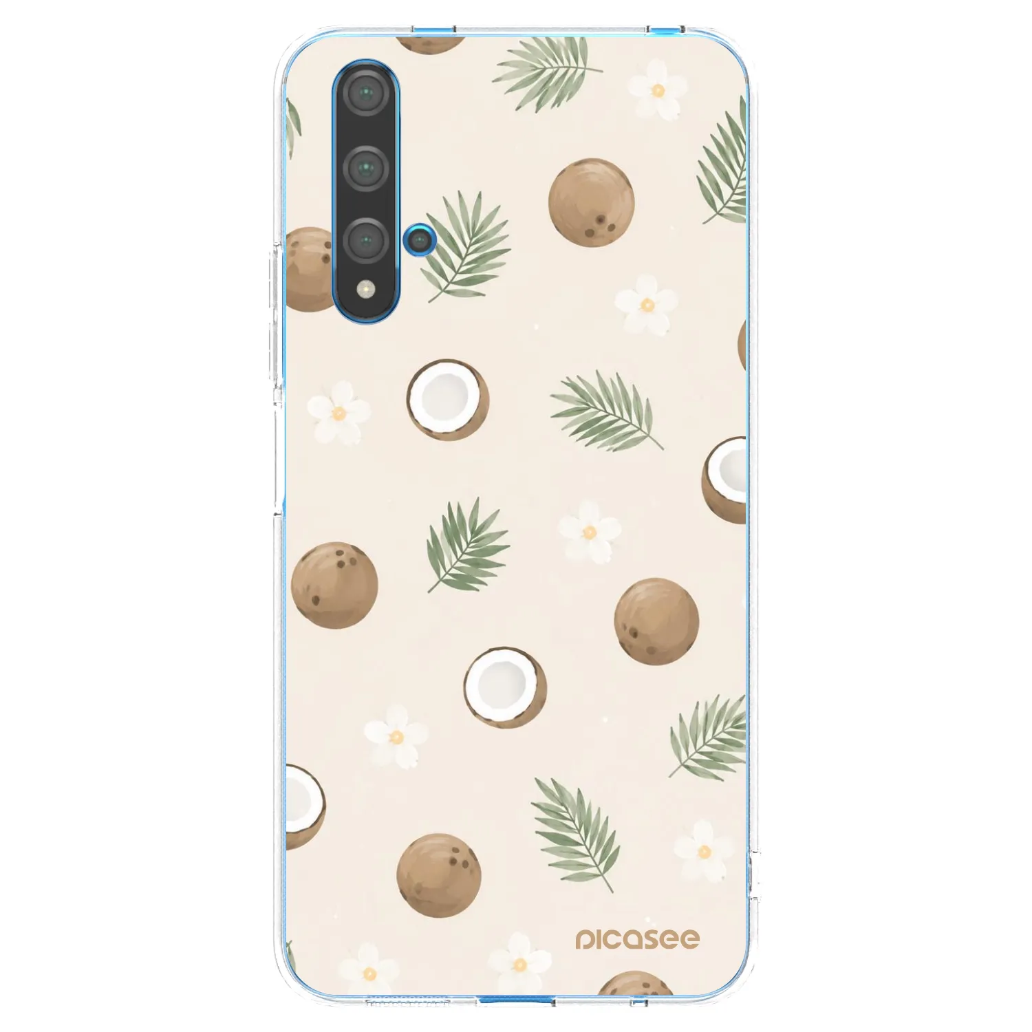 Picasee husă transparentă din silicon pentru Huawei Nova 5T - Coconut Breeze