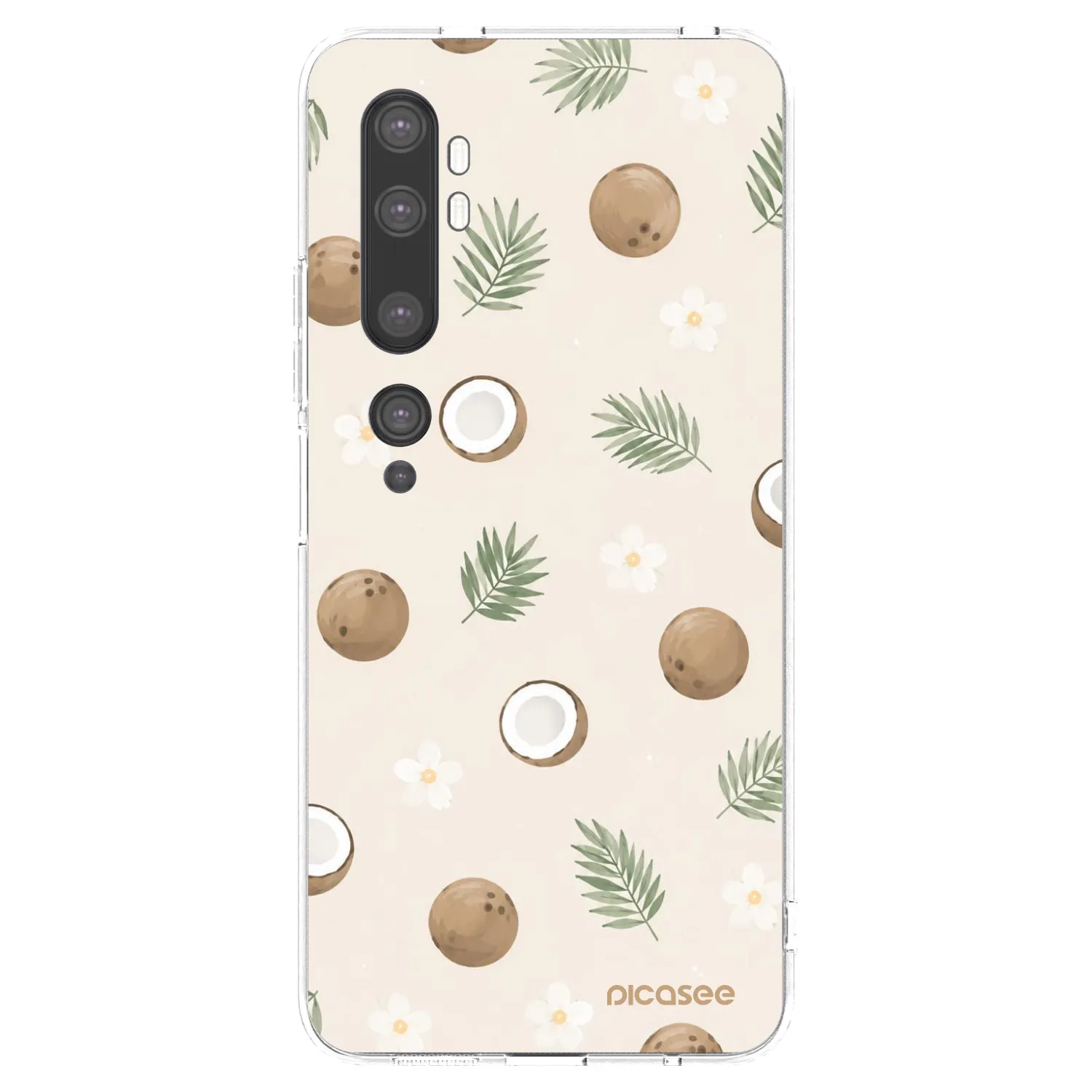 Picasee husă transparentă din silicon pentru Xiaomi Mi Note 10 (Pro) - Coconut Breeze