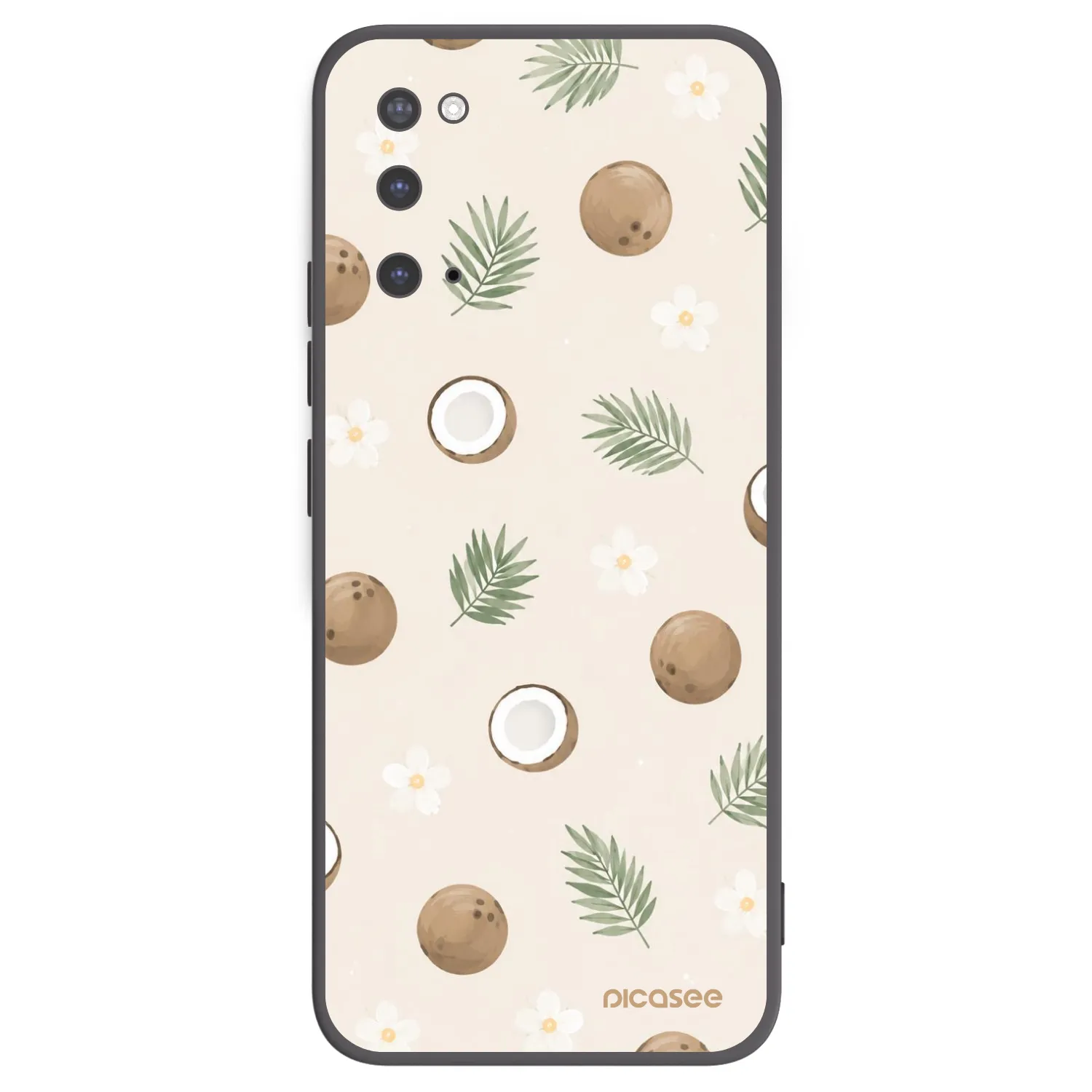 Picasee husă neagră din silicon pentru Samsung Galaxy S20 G980F - Coconut Breeze