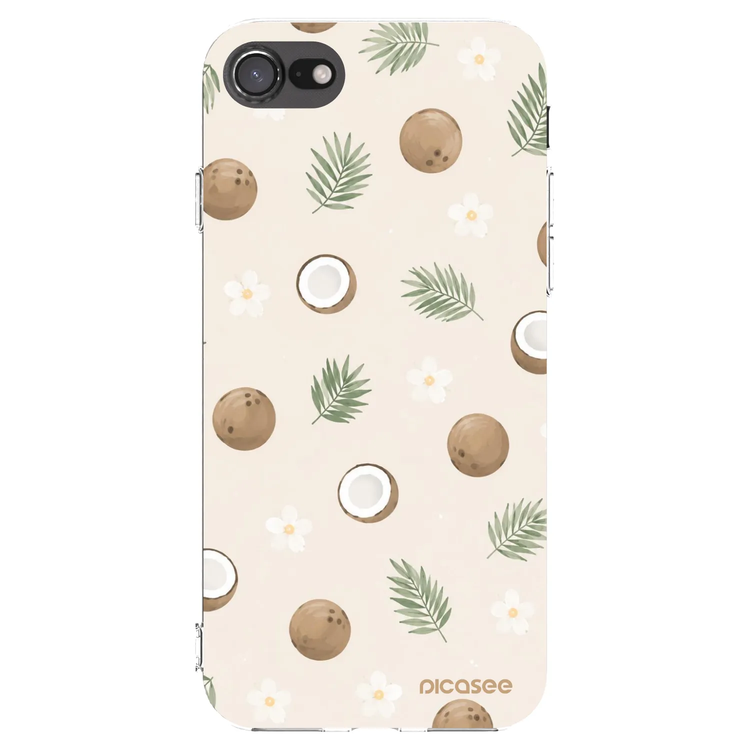 Picasee husă transparentă din silicon pentru Apple iPhone SE 2020 - Coconut Breeze