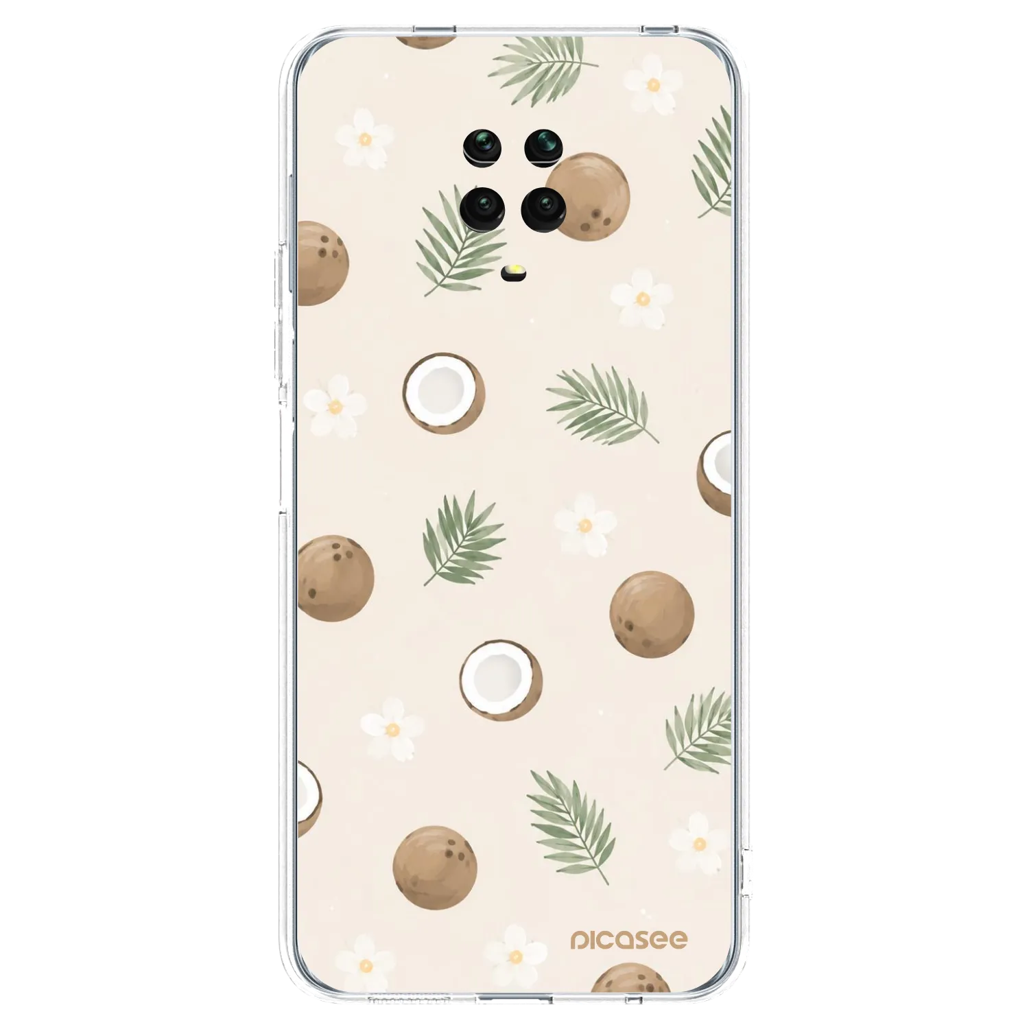 Picasee husă transparentă din silicon pentru Xiaomi Redmi Note 9 Pro - Coconut Breeze