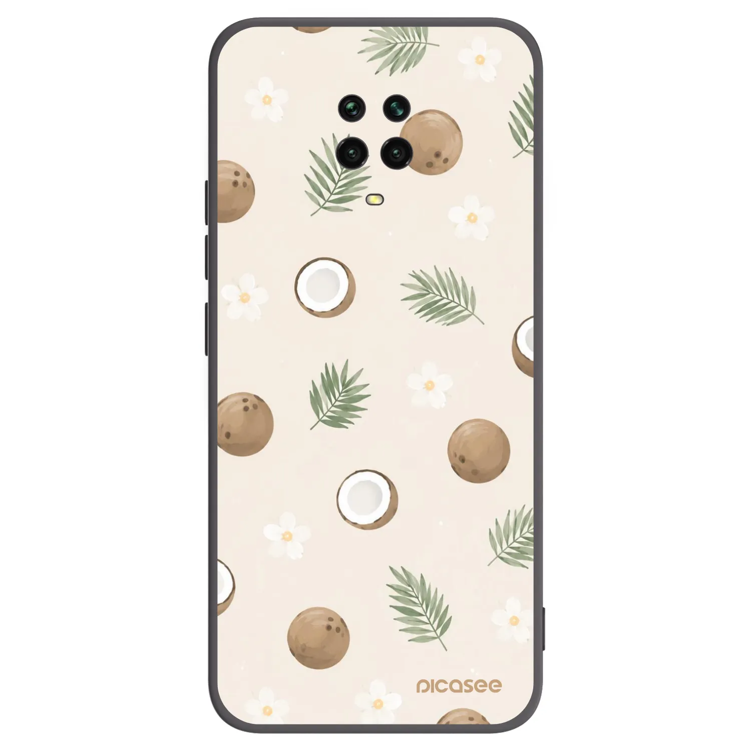 Picasee husă neagră din silicon pentru Xiaomi Redmi Note 9 Pro - Coconut Breeze