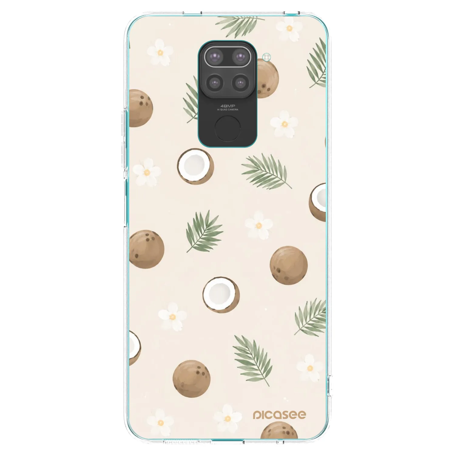 Picasee husă neagră din silicon pentru Xiaomi Redmi Note 9 - Coconut Breeze