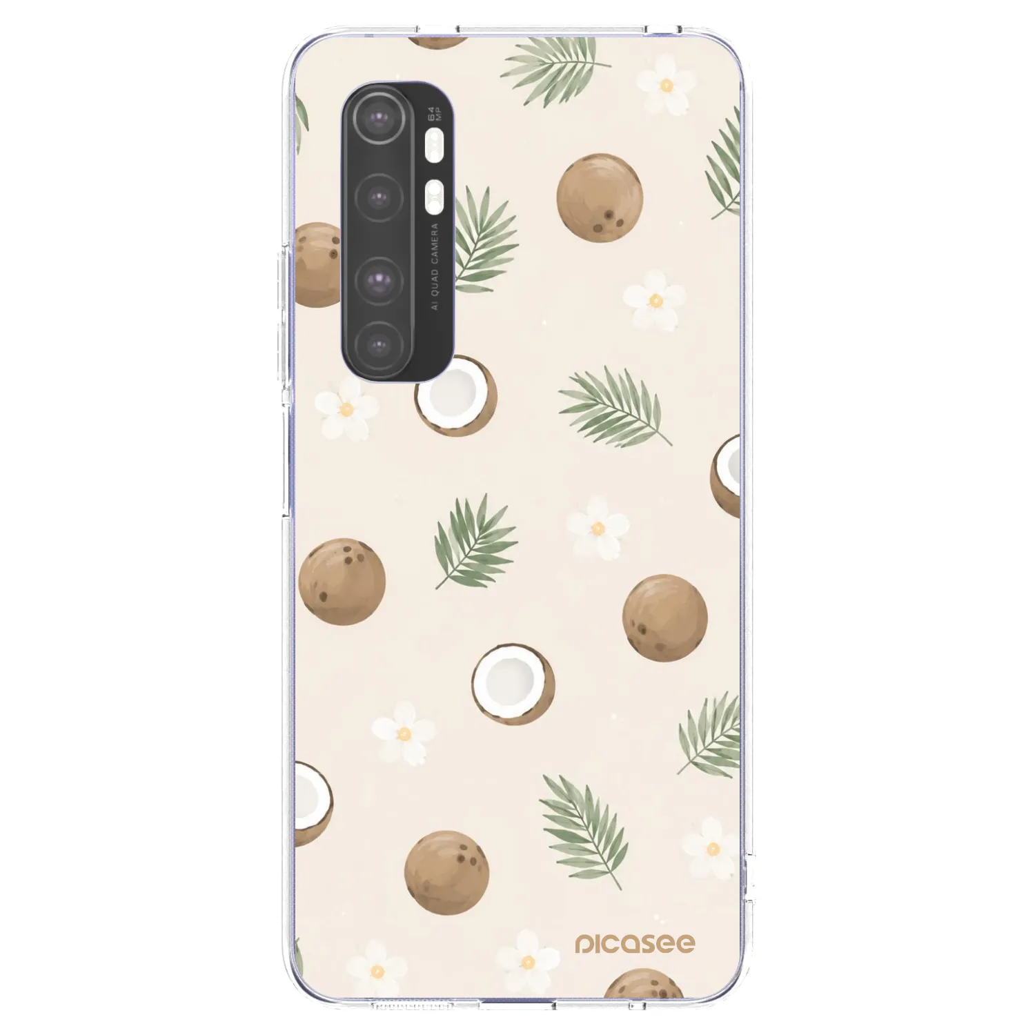 Picasee husă transparentă din silicon pentru Xiaomi Mi Note 10 Lite - Coconut Breeze