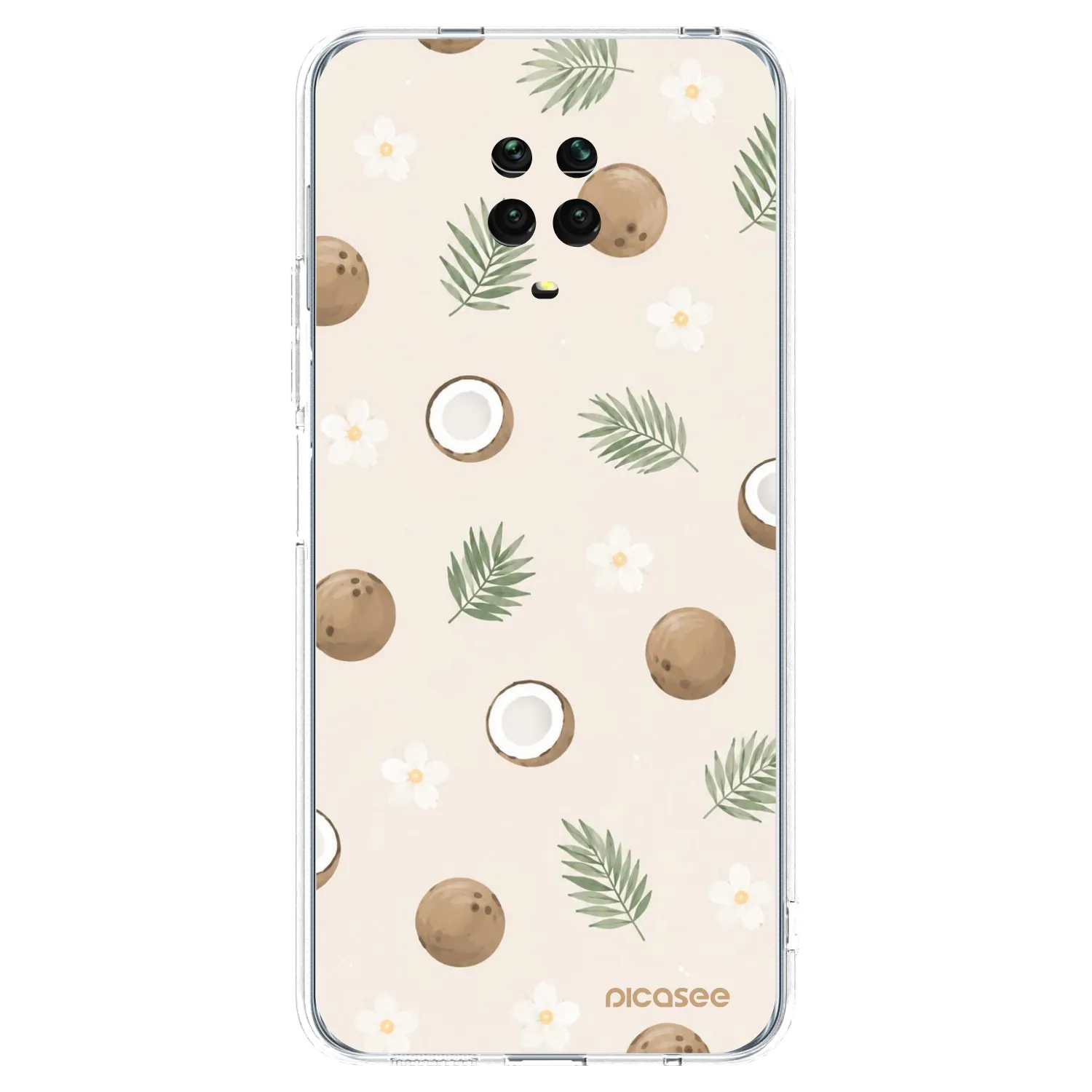Picasee husă transparentă din silicon pentru Xiaomi Redmi Note 9S - Coconut Breeze