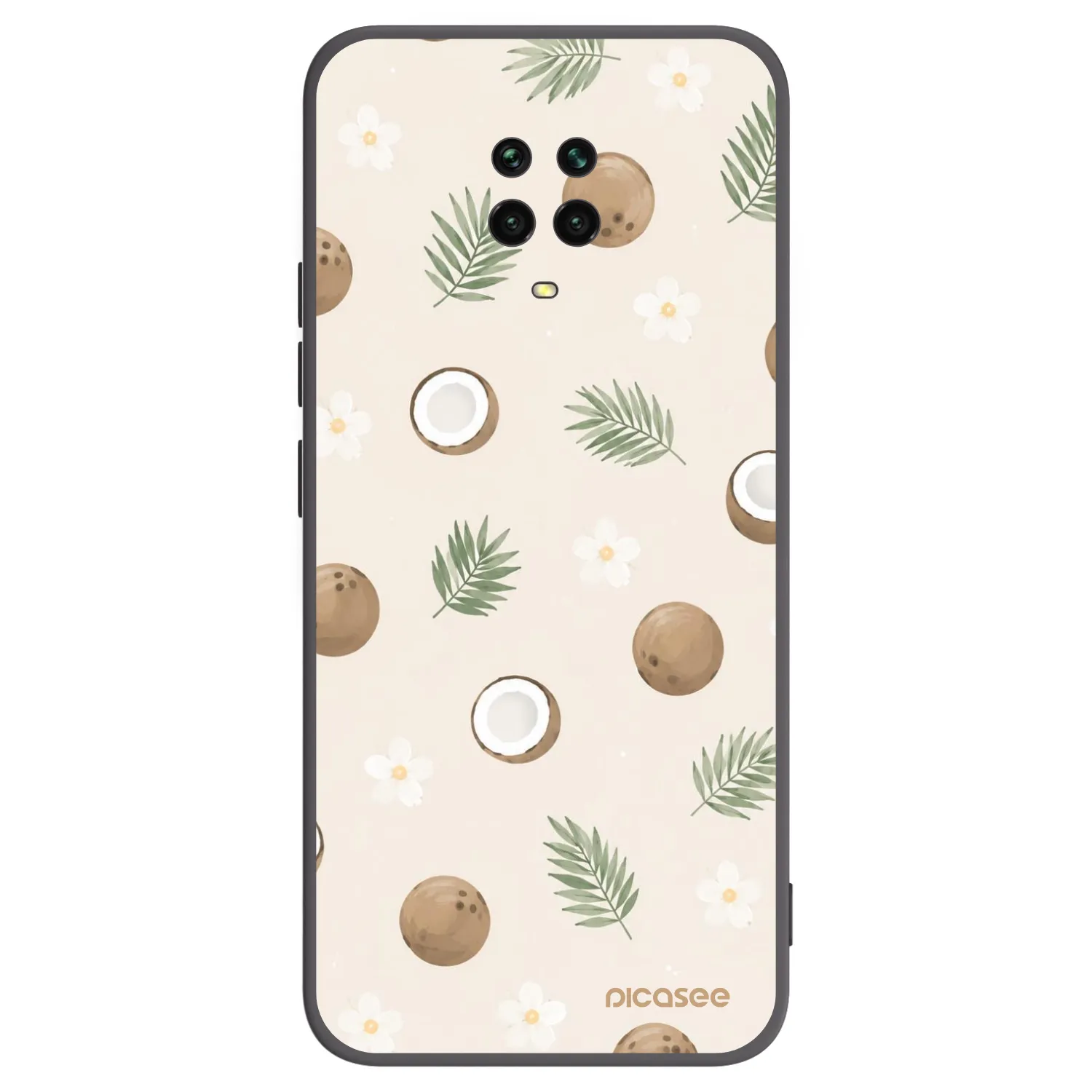 Picasee husă neagră din silicon pentru Xiaomi Redmi Note 9S - Coconut Breeze