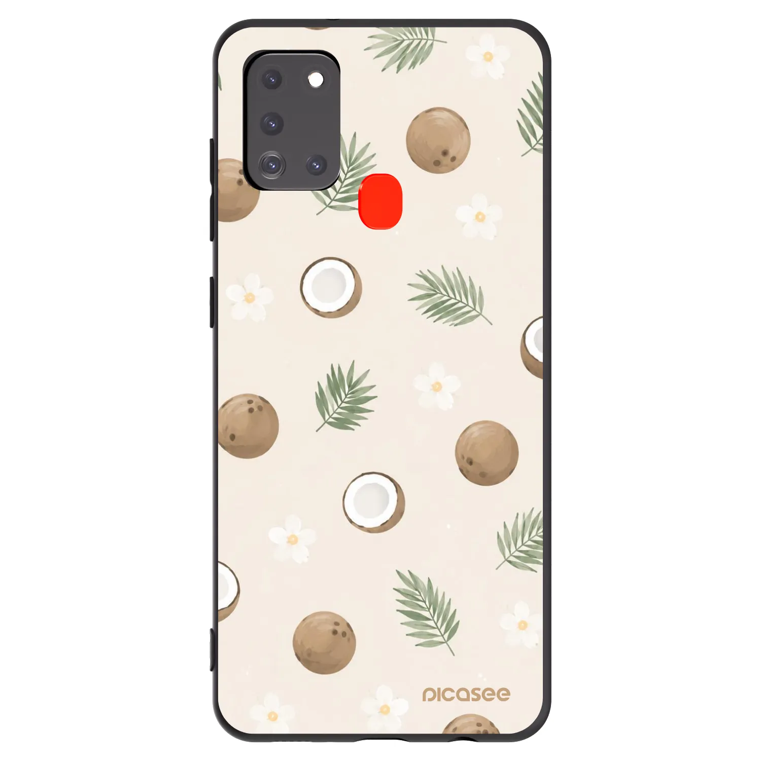 Picasee husă neagră din silicon pentru Samsung Galaxy A21s - Coconut Breeze