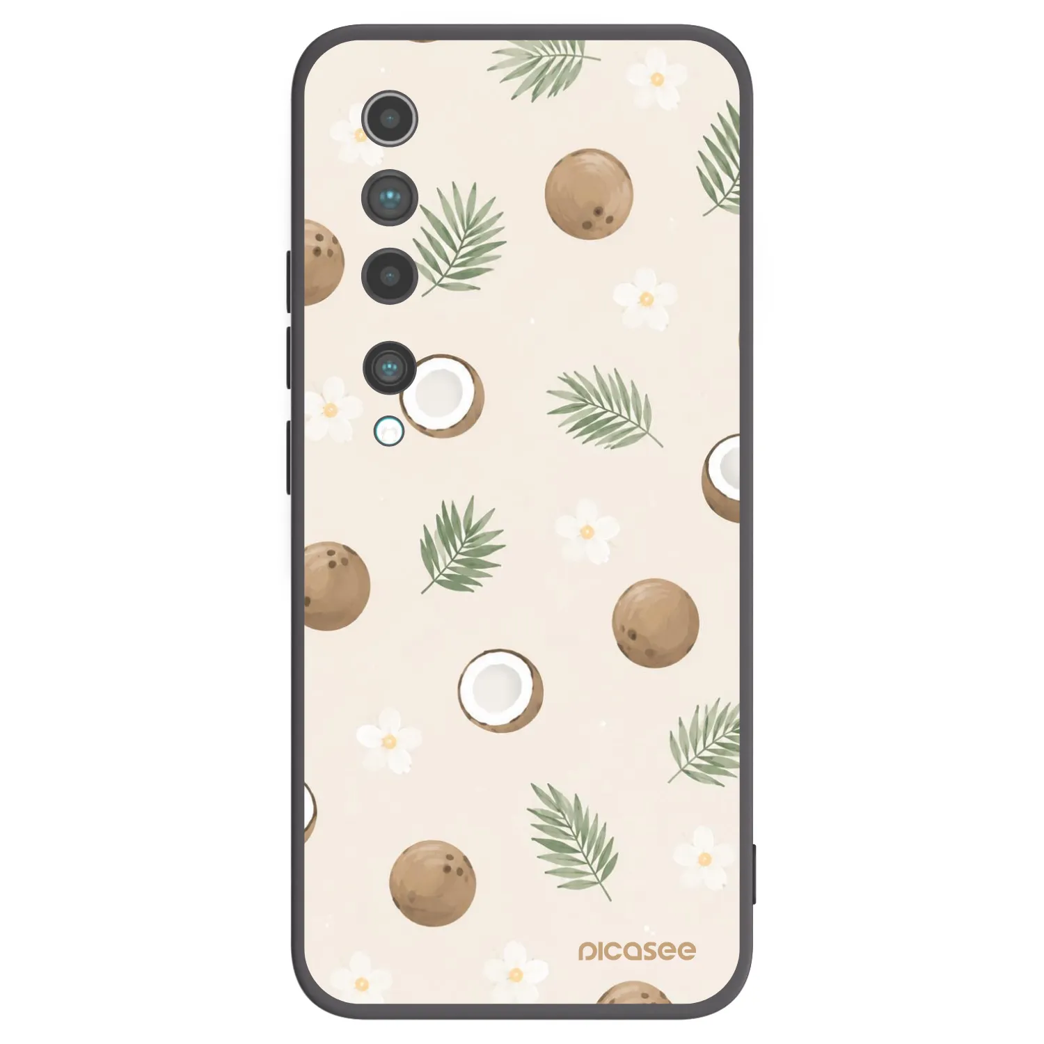 Picasee husă neagră din silicon pentru Xiaomi Mi 10 - Coconut Breeze