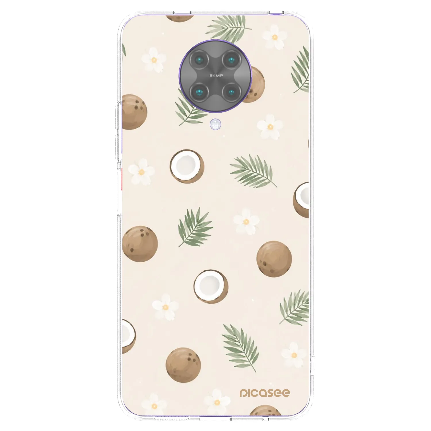 Picasee husă transparentă din silicon pentru Xiaomi Poco F2 Pro - Coconut Breeze