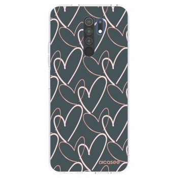 Picasee husă transparentă din silicon pentru Xiaomi Redmi 9 - Lots of love