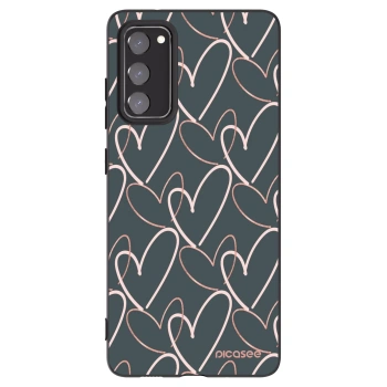 Picasee husă neagră din silicon pentru Samsung Galaxy S20 FE - Lots of love