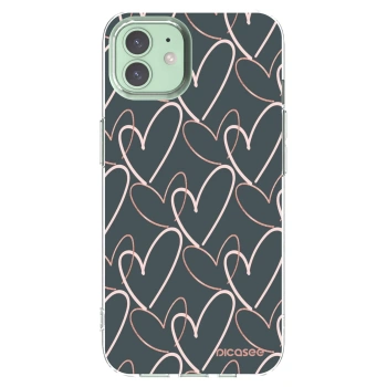 Picasee husă transparentă din silicon pentru Apple iPhone 12 Pro - Lots of love