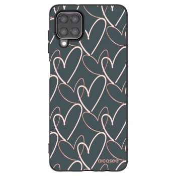 Picasee husă neagră din silicon pentru Samsung Galaxy A12 A125F - Lots of love