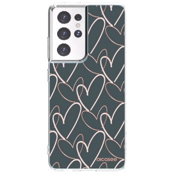 Picasee husă transparentă din silicon pentru Samsung Galaxy S21 Ultra 5G G998B - Lots of love